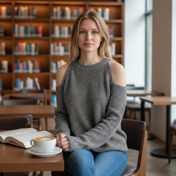 rag & bone/JEAN — Dana Cold Shoulder Sweater - Size Small - Picture 1 of 12